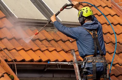 Démoussage et hydrofuge de toiture à Porta